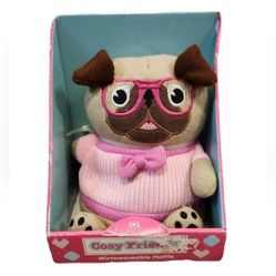 Aroma Home Cosy Friends Microwaveable Hottie Bespoke Tween Pug Flaxseed Lavender