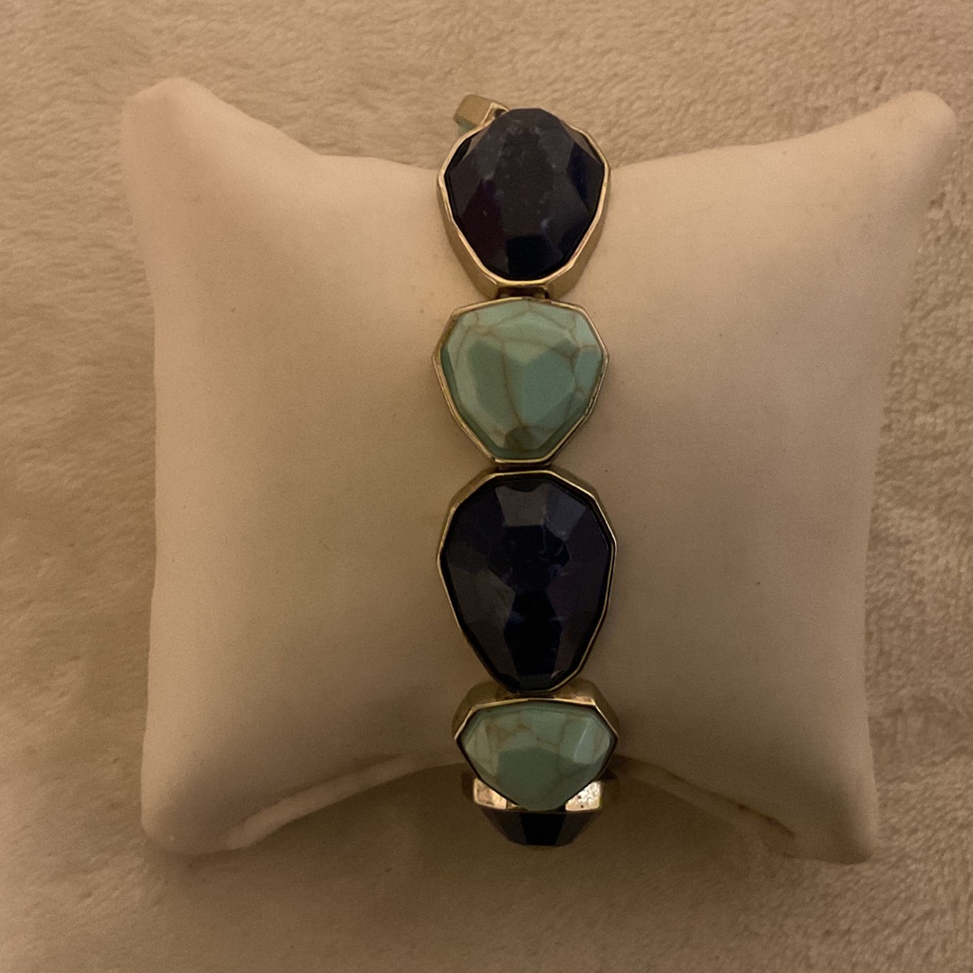 Goldtone Stretch Beaded Bracelet