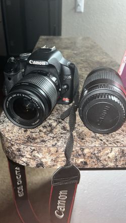 Canon EOS Rebel DSLR Camera with Two Lenses