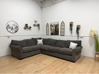 Living Spaces Sectional Couch - Free Delivery