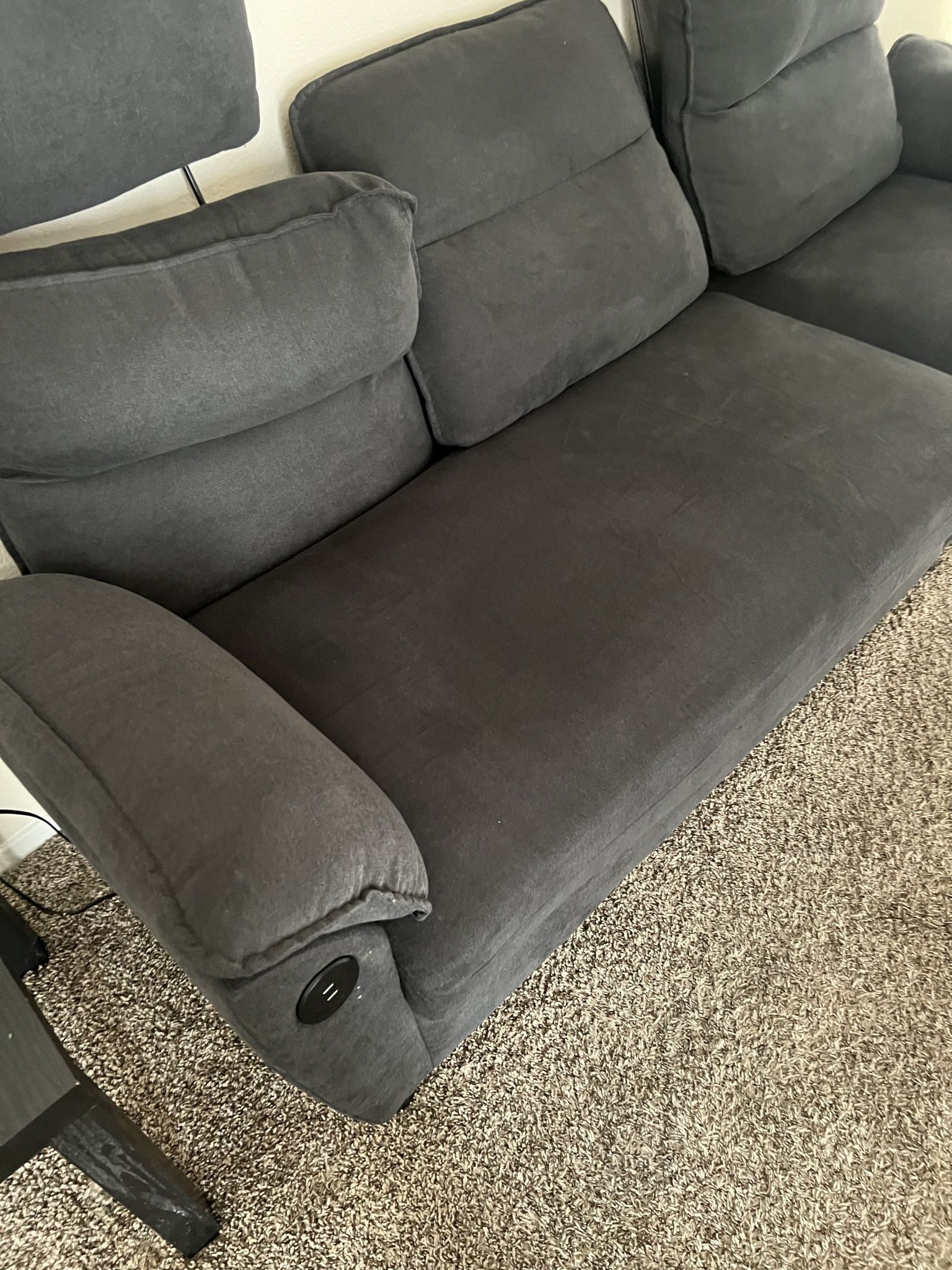 Black/grey Couch 
