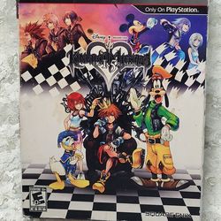 Kingdom Hearts HD 1.5 Remix Art Book Bundle (Sony PlayStation 3, 2013) Complete. 
May have smudges or scratches. Cardboard outer box has wear & tear. 