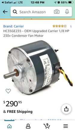 ICP Tempstar Heil 1/8 HP 208-230v FAN MOTOR HC35GE235 HC35GE235A
