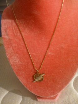 Justice league silver and gold necklace
