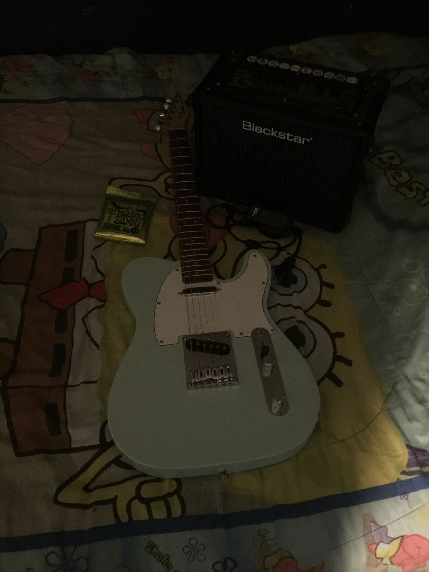 Squier bullet telecaster electric guitar