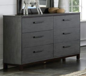 Brand new grey dresser with six drawers