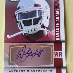 Davante Adam’s Autograph Signed Card