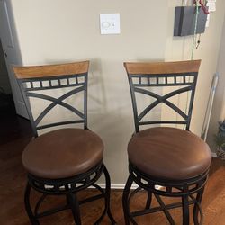 High Quality Barstools Black W Brown