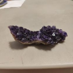 Deep Dark Purple Amethyst Cluster
