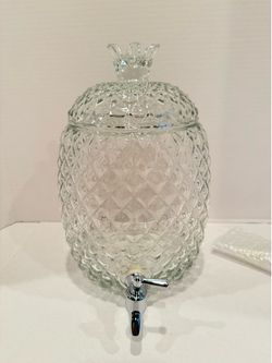 NEW North Market Pineapple Embossed Beverage Dispenser-1.6G