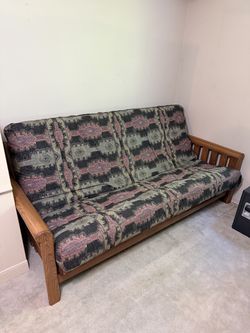 Lotz Wood Oak Hardwood Futon