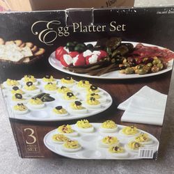 Egg Platter Set 