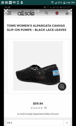 Wmn size 5.5 black lace flats BNIB