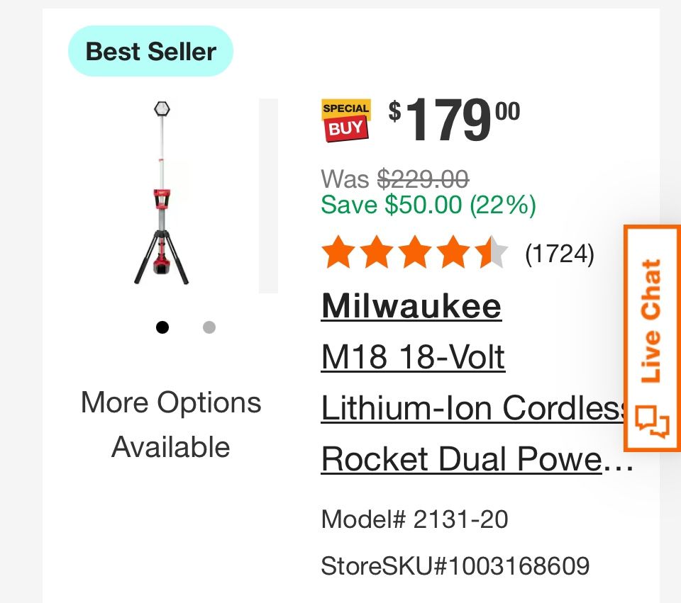Milwaukee Job Site Light