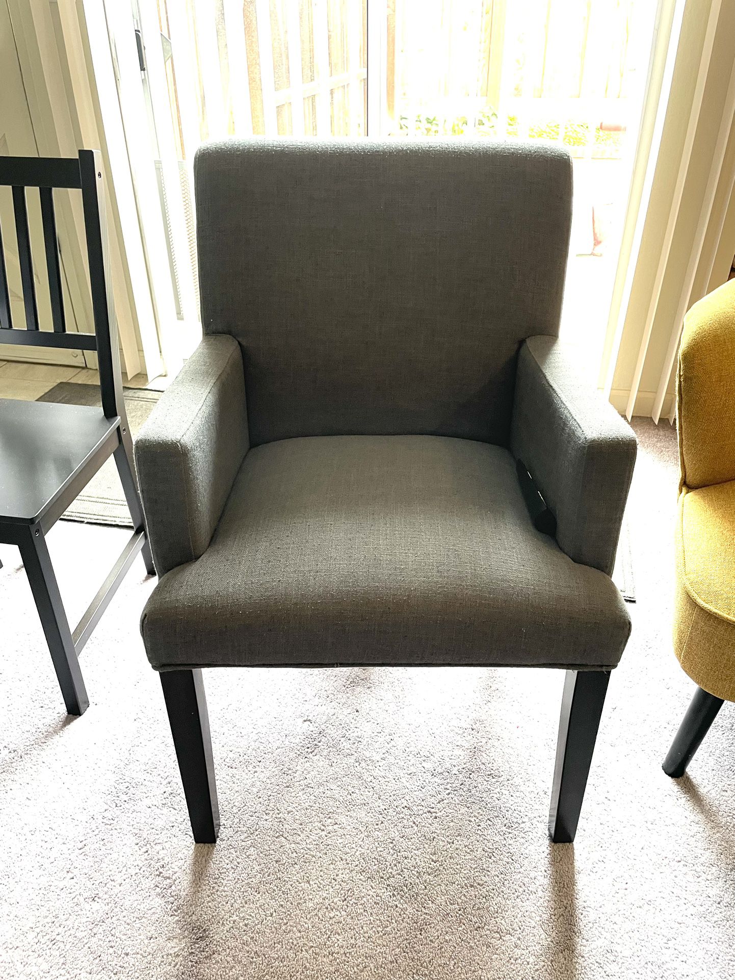 1 Grey Chair Cushion Chair
