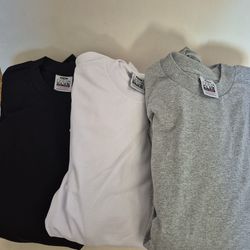 PRO CLUB WHITE 6 BLACK 6 GARY 6 ( TOTAL 18 PC MAN'S HEAVYWEIGHT COTTON SHORT SLEEVE T SHIRT SIZE L TALL