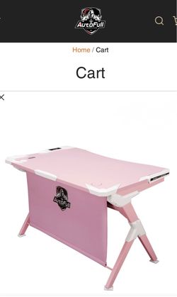 AutoFull Pink Gaming Desk Sold Out RARE like new