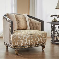Toscana Luxe Beige Chair / HD-C9011