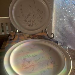 Noritake Plates Set 3 Vintage 8.25”