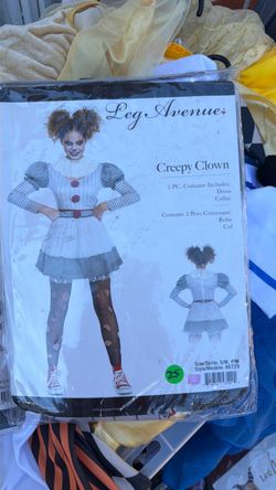 Leg Avenue Creepy Clown Halloween Costume
