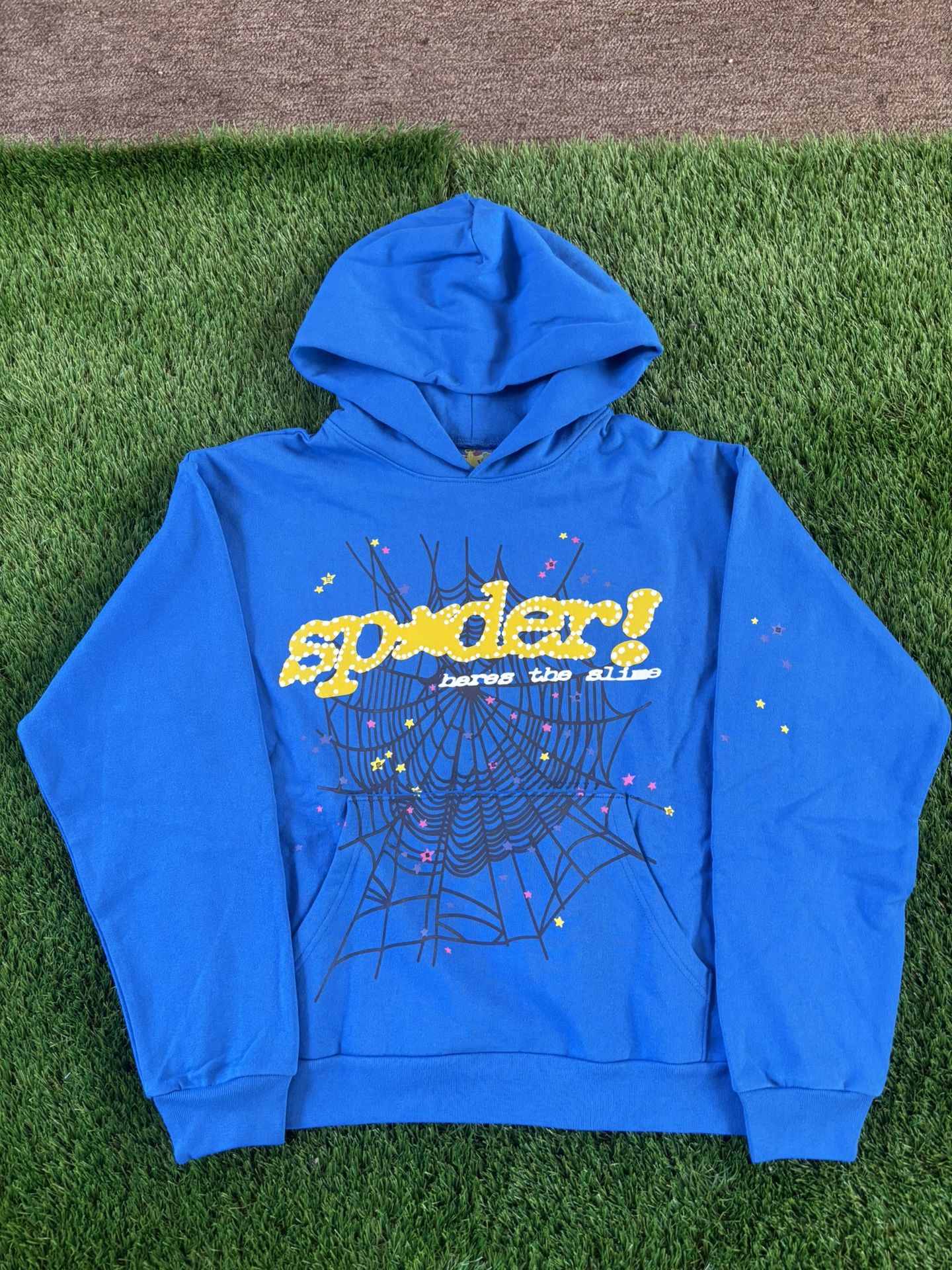 blue Sp5der Hoodie
