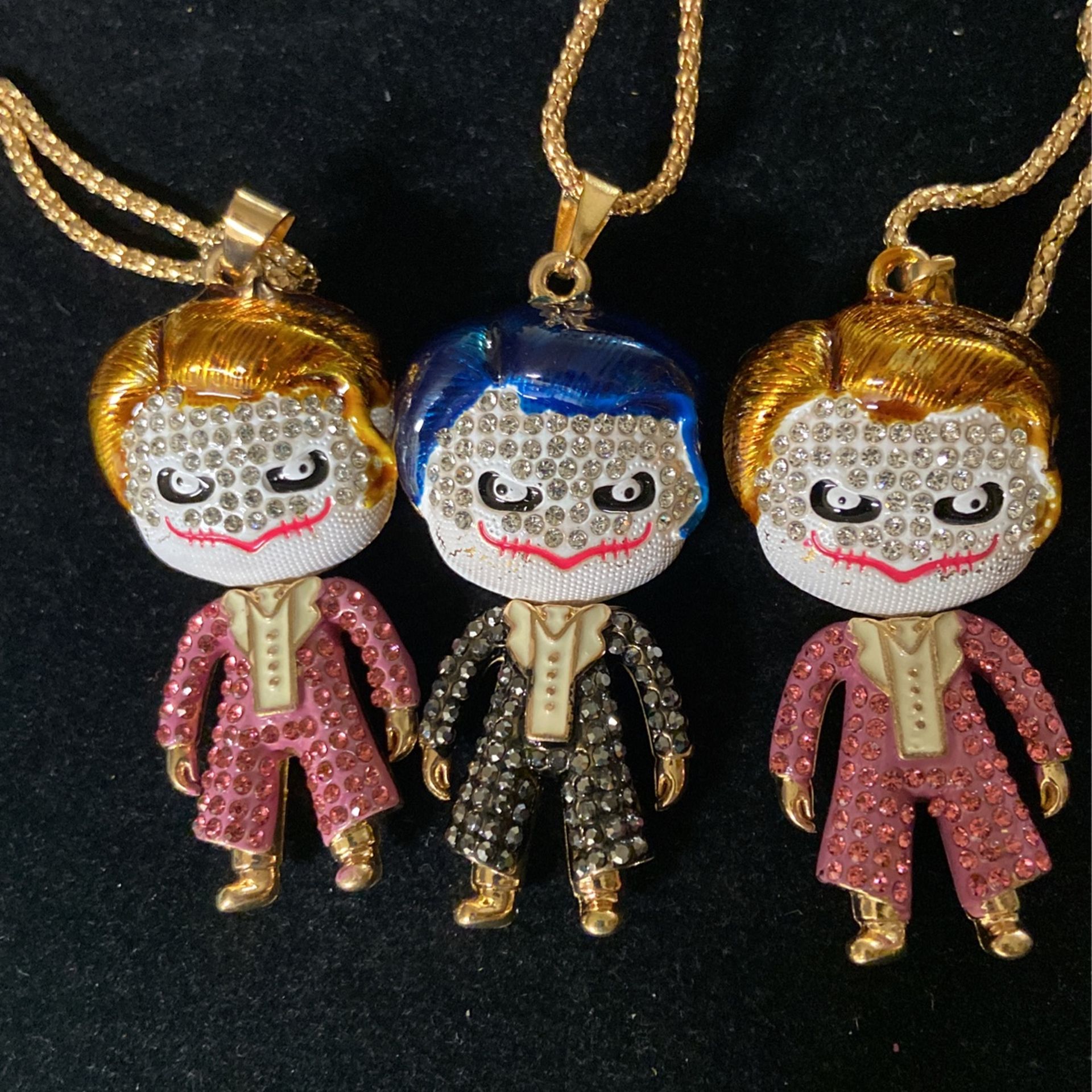 Betsey Johnson mini crystal choker necklaces