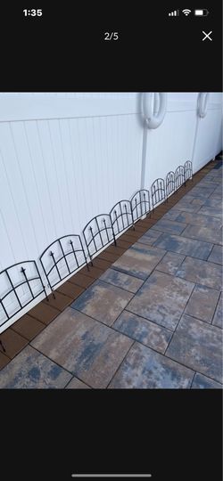 Metal fence for the garden