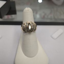 10k Gold Diamond Ring 7.7 Grams Size 7 Layaway Available 10% Down If You Are Interested Please Ask For Maribel Thank You 