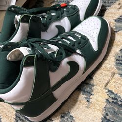 Nike Spartan Green High Dunks Size 13