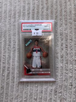 Panini 2019 Clearly Donruss Rui Hachimura V58 Variation Rookie PSA 10