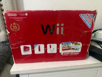 Nintendo Wii 25th Anniversary Red Bundle Box