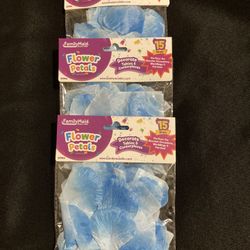 Baby Blue Flower Petals 3 Packages