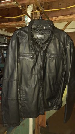 Kenneth Cole Black Leather Jacket