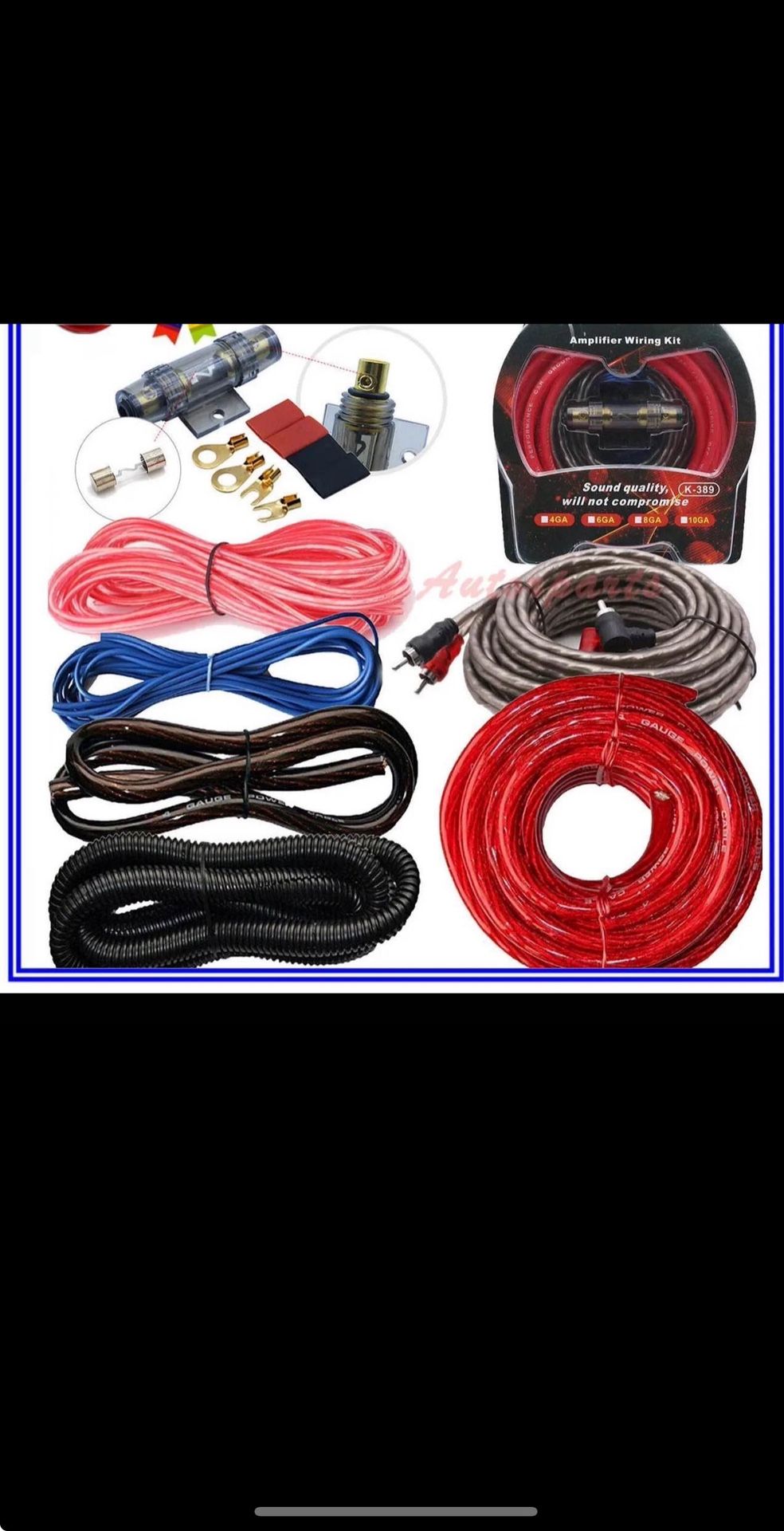 New sealed 4-Gauge Car Audio Amplifier Installation Kit (3000 watt)
