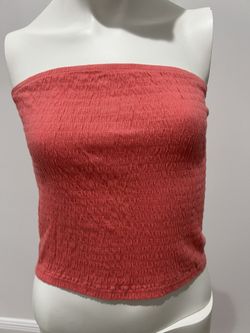American Eagle Coral / Pinkish Orange Tube Top Size S / P