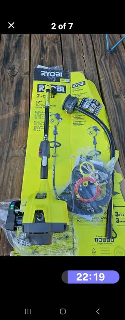 Ryobi gas 25cc 2cycle power unit+curved shaft weed wacker/eater/trimmer attachment
