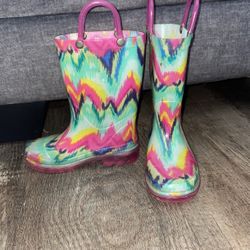 Rainboots Girls Size 7/8
