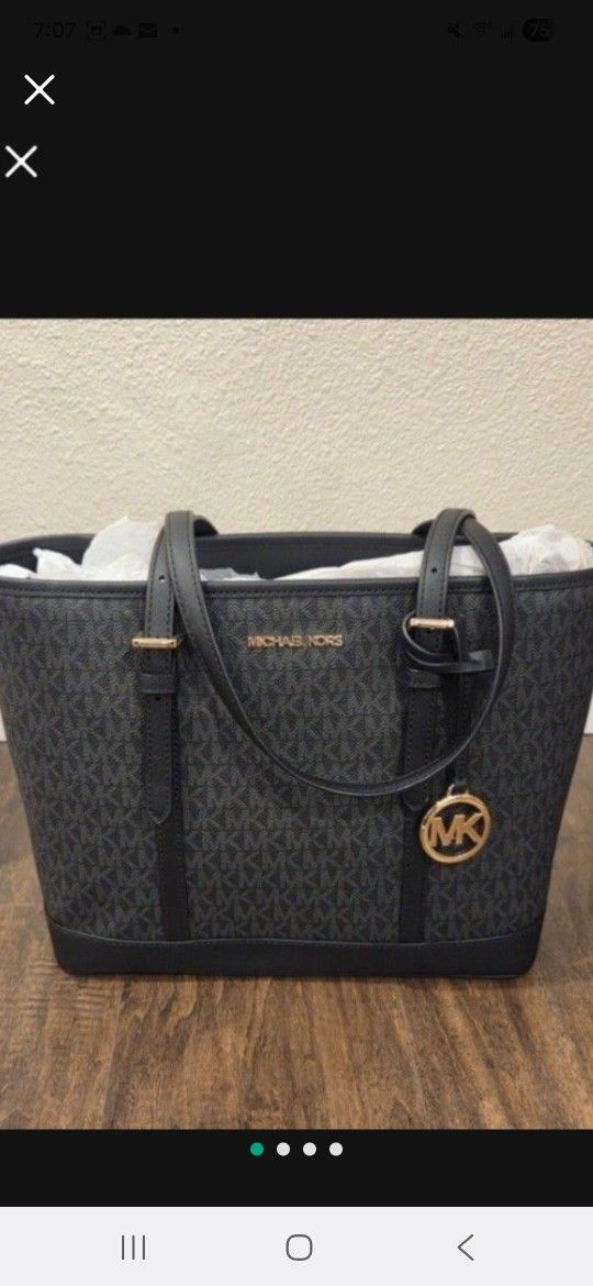 Michael Kors Signature Logo Tote Purse