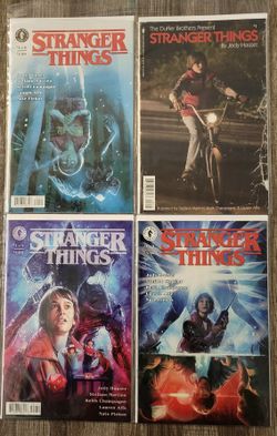 SET OF 4 NM 2018 DARK HORSE COMICS: STRANGER THINGS #1s COVERS A-D BAGGED & BOARDED NEVER READ, SEE DESCRIPTIONS 