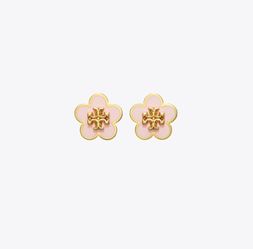 Tory Burch Kira Pink Flower Earrings