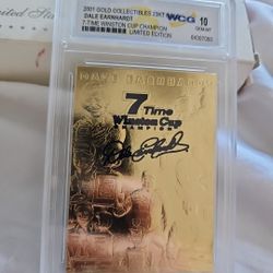 2001 Gold Collectibles Dale Earnhardt 23KT Gold WCG 10 Gem-Mint