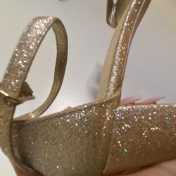 Glitter Gold Heels
