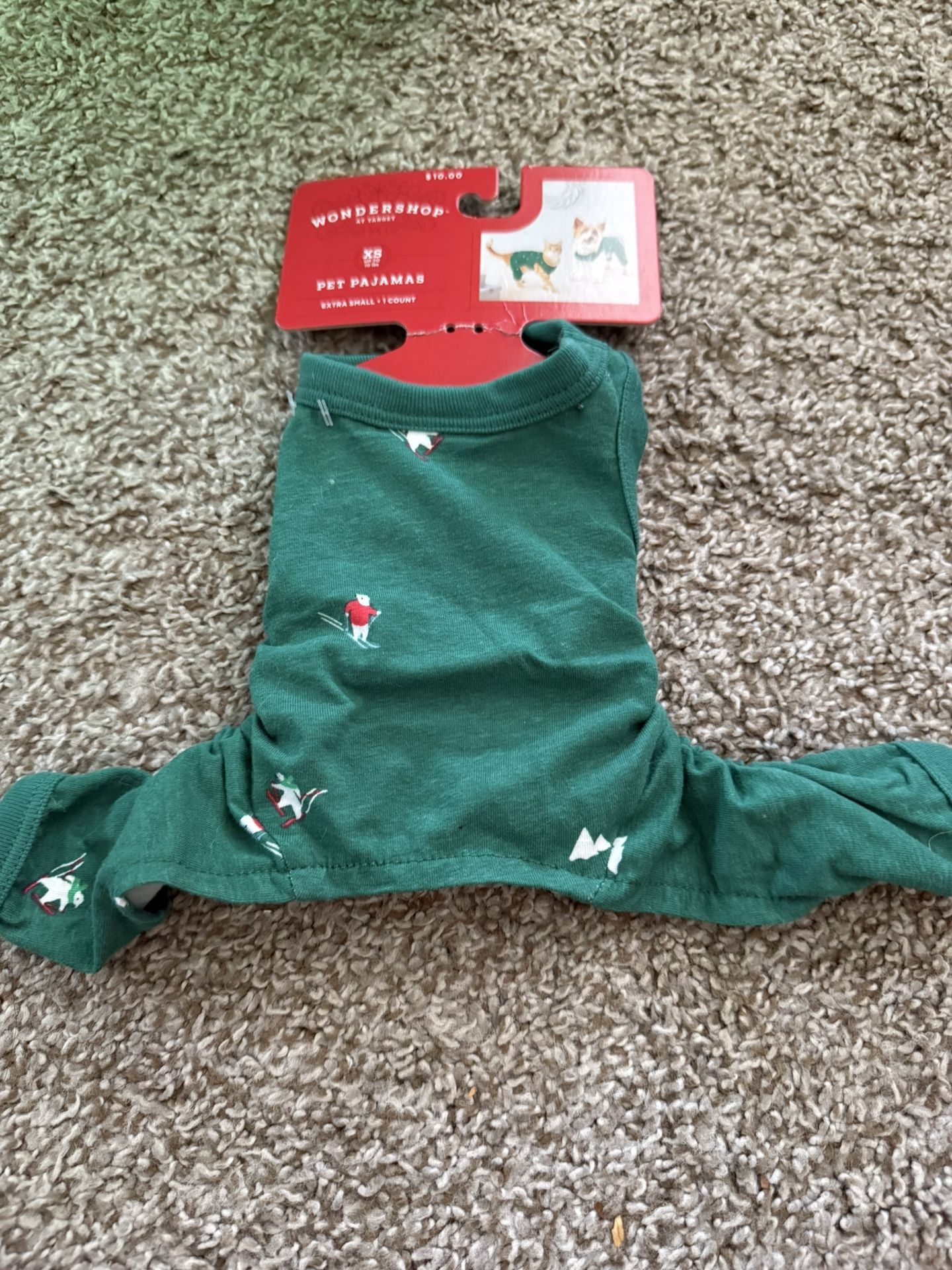New XS Dog Christmas Pjs