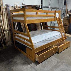 Full Over Twin Bunk  Bed  $399Read Description”