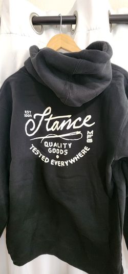 STANCE STANDARD ISSUE PULLOVER HOODIE Black Medium New