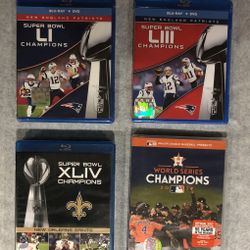 Super Bowl And World Series Sports Championships DVD and Blu-ray Lot