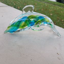 Blown Glass Dolphin 