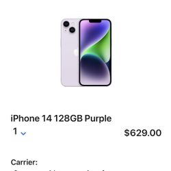 iPhone 14 128GB purple 