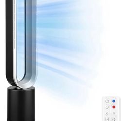 Simple Deluxe 45 Inch Bladeless Tower Fan with Remove, Cooling Fan for Indoor Use, Oscillating Fan for Home Bedroom