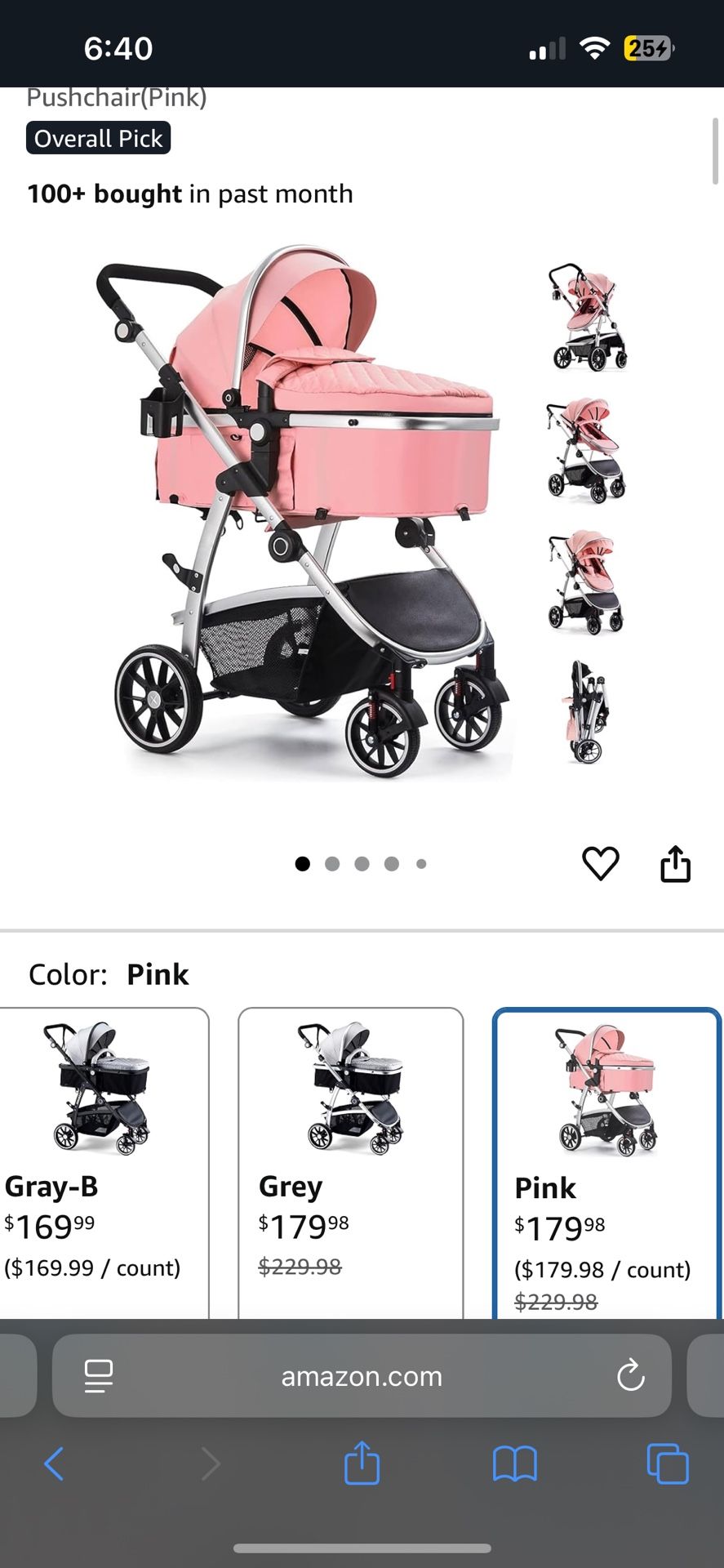 Pink Stroller